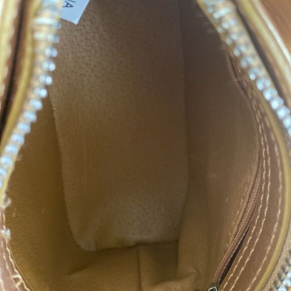NWOT Lotte Gold Leather Mini Satchel Bag - Picture 13 of 13